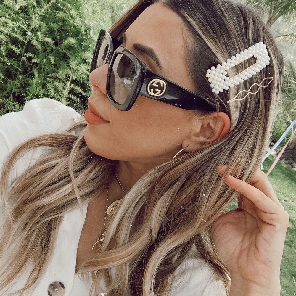 Rectangular Pearl Hair clip